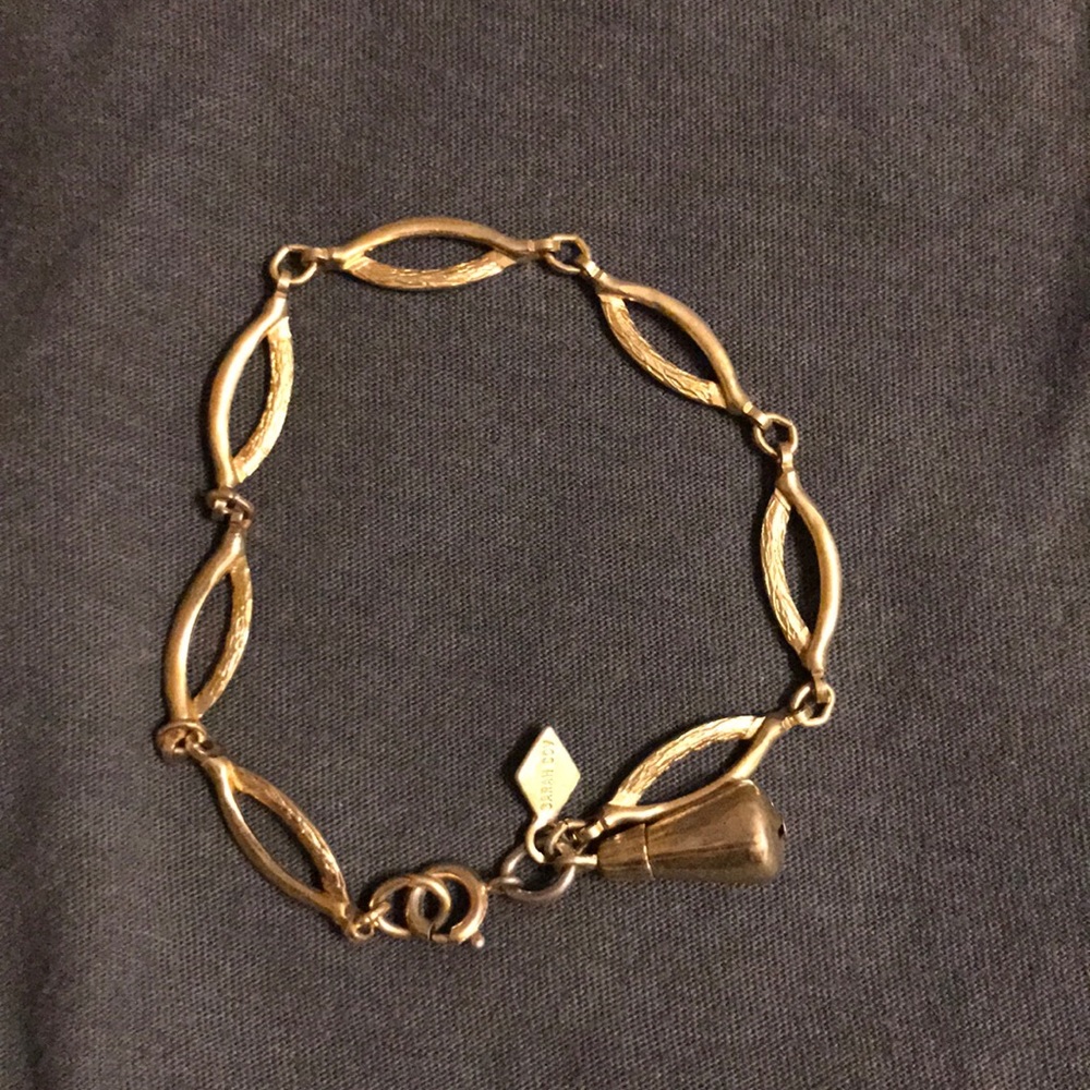 Sarah Cov Gold Bracelet, w/bell charm